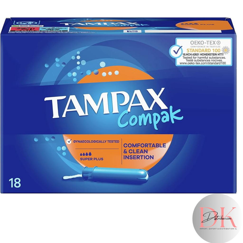 Tampax compak 18 u. Super plus.
