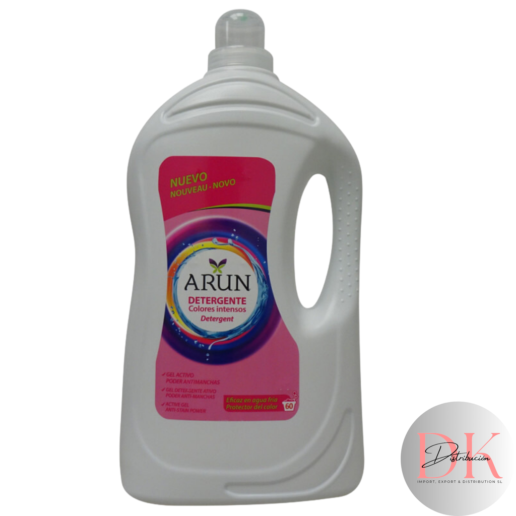 Arun detergente gel 60 dosis 4 l. Colores intensos.