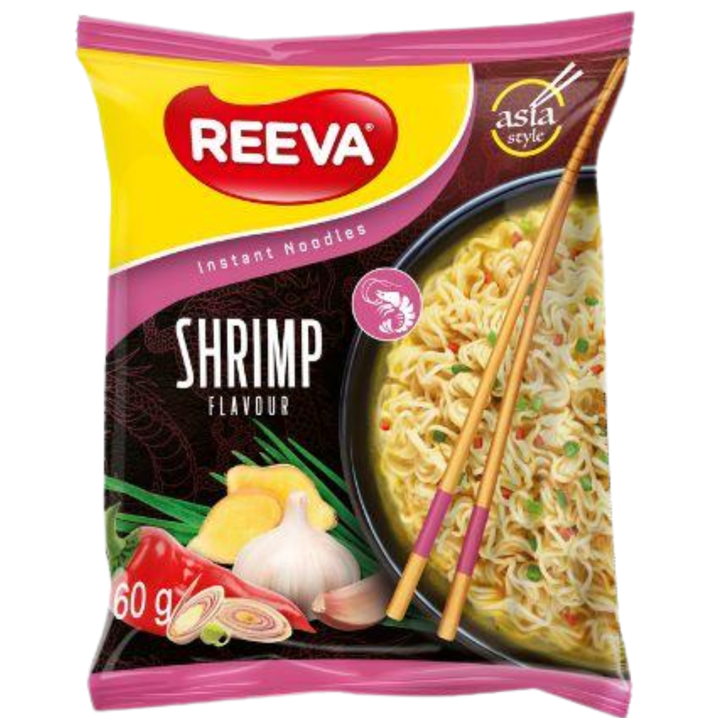 Fideos instantáneos con sabor a gambas 60 g REEVA