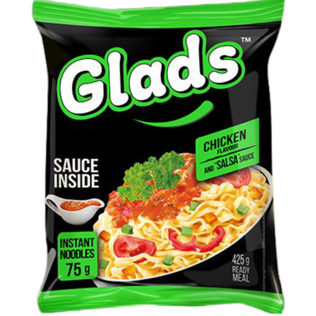 Fideos instantáneos con sabor a pollo con «Salsa» Sauce 75 g Glads