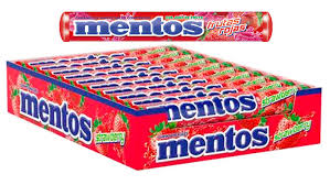 [MEN03] Mentos Frutos rojos 37,5 gr. Caja de 20 u