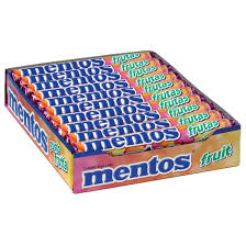 [MEN04] Mentos Frutas 37,5 gr. Caja de 20 u