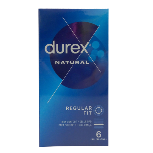 [TR011124] Durex preservativo 6 u. Natural regular fit minibox.