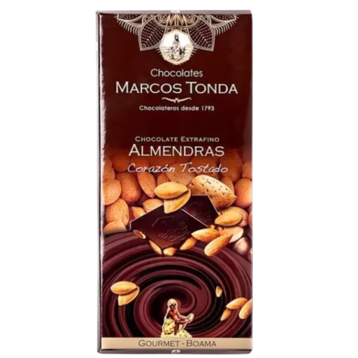 [2006] chocolate negro almendras gourmet tableta 125g