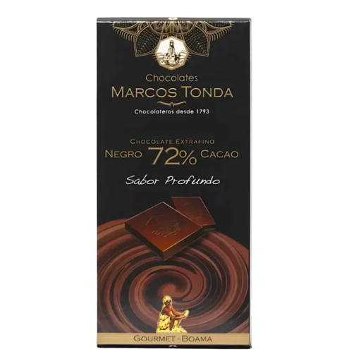 [2017] chocolate Negro 72% Cacao gourmet tableta 100g