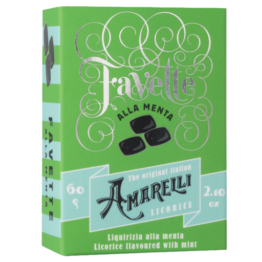 [REG03] La Liquirizia Amareli- Favette Alla Menta Regaliz aromatizado con menta 60g